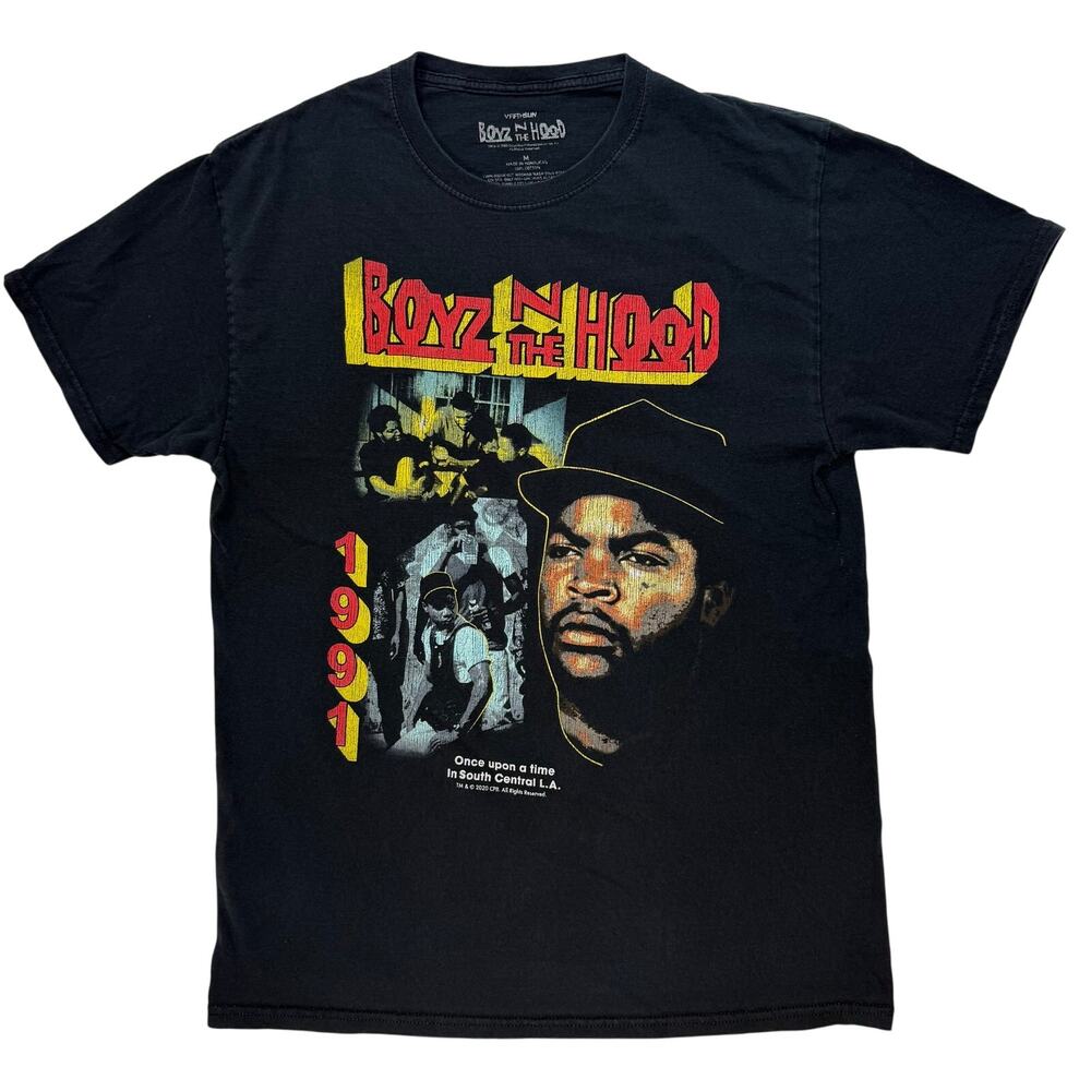 Retro 1991 Ice Cube Boyz N The Hood T-Shirt Men’s Medium Black Rap Movie Hip Hop